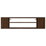 vidaXL Dulap TV suspendat, stejar maro, 100x30x26,5 cm, lemn compozit vidaXL Dulap TV suspendat, stejar maro, 100x30x26,5 cm, lemn compozit