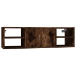 vidaXL Raft de perete, stejar fumuriu, 102x30x29 cm, lemn compozit vidaXL Raft de perete, stejar fumuriu, 102x30x29 cm, lemn compozit
