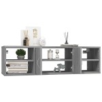 vidaXL Raft de perete, gri sonoma, 102x30x29 cm, lemn compozit