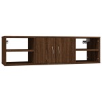 vidaXL Raft de perete, stejar maro, 102x30x29 cm, lemn compozit vidaXL Raft de perete, stejar maro, 102x30x29 cm, lemn compozit