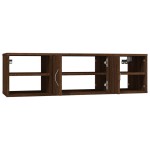vidaXL Raft de perete, stejar maro, 102x30x29 cm, lemn compozit vidaXL Raft de perete, stejar maro, 102x30x29 cm, lemn compozit