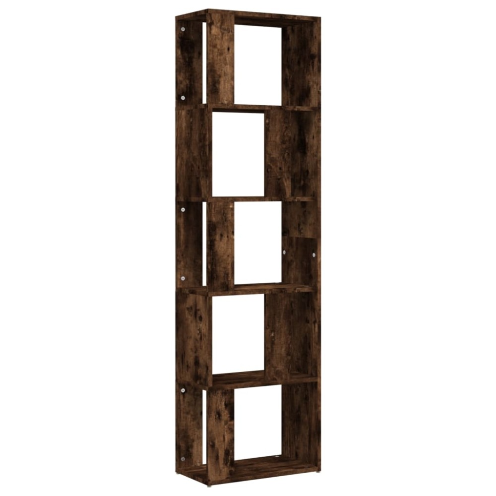 vidaXL Bibliotecă, stejar fumuriu, 45x24x160 cm, lemn compozit