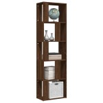 vidaXL Bibliotecă, stejar maro, 45x24x160 cm, lemn compozit vidaXL Bibliotecă, stejar maro, 45x24x160 cm, lemn compozit