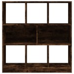 vidaXL Bibliotecă, stejar fumuriu, 97,5x29,5x100 cm, lemn prelucrat