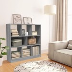 vidaXL Bibliotecă, gri sonoma, 97,5x29,5x100 cm, lemn prelucrat vidaXL Bibliotecă, gri sonoma, 97,5x29,5x100 cm, lemn prelucrat
