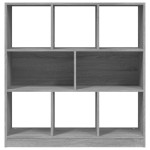 vidaXL Bibliotecă, gri sonoma, 97,5x29,5x100 cm, lemn prelucrat vidaXL Bibliotecă, gri sonoma, 97,5x29,5x100 cm, lemn prelucrat