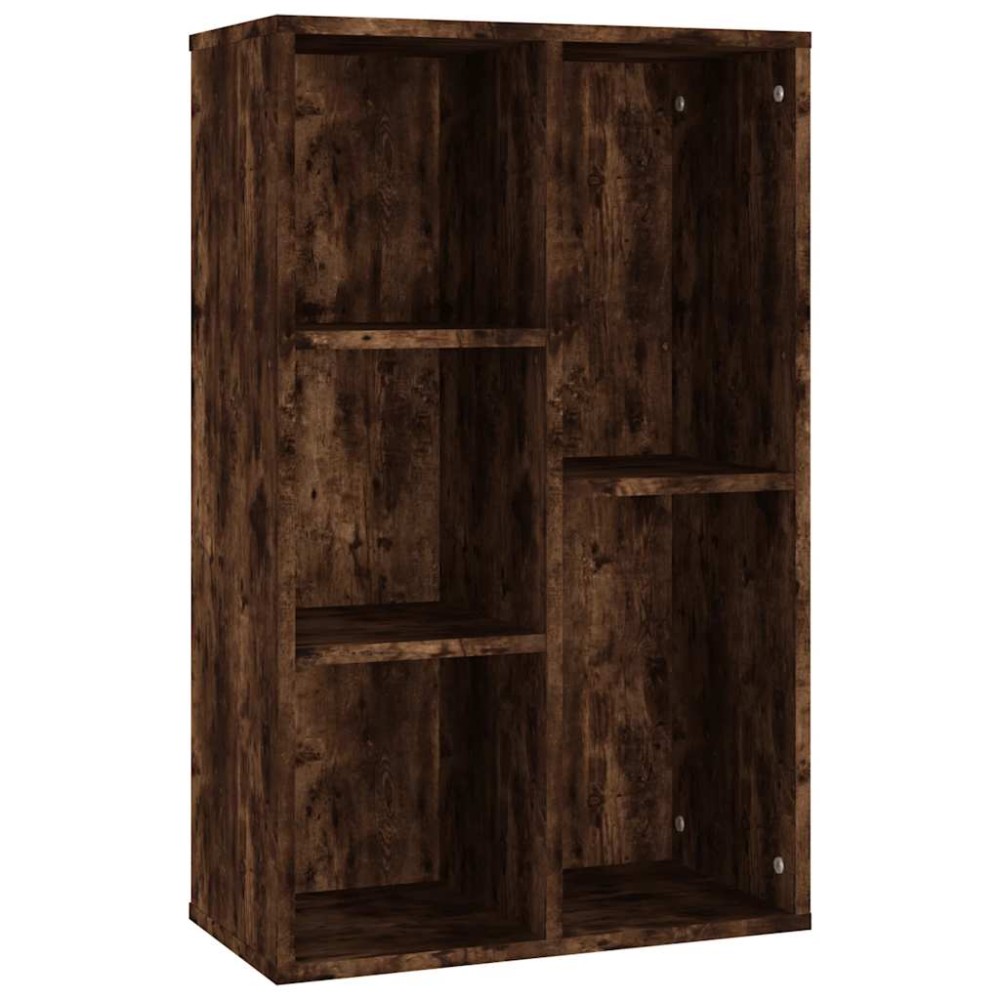 vidaXL Bibliotecă/servantă, stejar afumat, 50x25x80 cm, lemn prelucrat