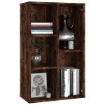 vidaXL Bibliotecă/servantă, stejar afumat, 50x25x80 cm, lemn prelucrat vidaXL Bibliotecă/servantă, stejar afumat, 50x25x80 cm, lemn prelucrat