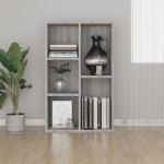 vidaXL Bibliotecă/Servantă, gri sonoma, 50x25x80 cm, lemn prelucrat vidaXL Bibliotecă/Servantă, gri sonoma, 50x25x80 cm, lemn prelucrat