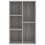 vidaXL Bibliotecă/Servantă, gri sonoma, 50x25x80 cm, lemn prelucrat vidaXL Bibliotecă/Servantă, gri sonoma, 50x25x80 cm, lemn prelucrat