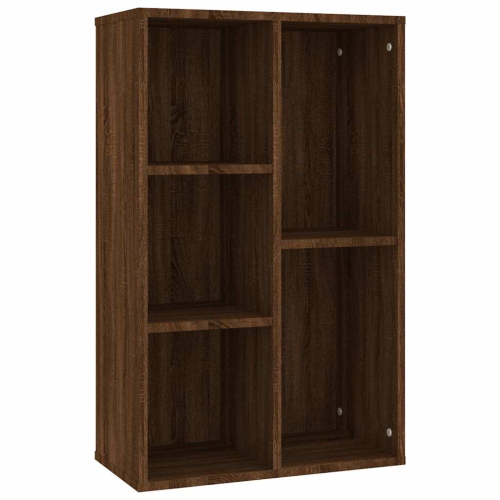 vidaXL Bibliotecă/servantă, stejar maro, 50x25x80 cm, lemn prelucrat