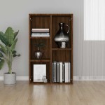 vidaXL Bibliotecă/servantă, stejar maro, 50x25x80 cm, lemn prelucrat vidaXL Bibliotecă/servantă, stejar maro, 50x25x80 cm, lemn prelucrat