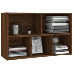vidaXL Bibliotecă/servantă, stejar maro, 50x25x80 cm, lemn prelucrat vidaXL Bibliotecă/servantă, stejar maro, 50x25x80 cm, lemn prelucrat
