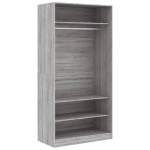 vidaXL Șifonier, gri sonoma, 100x50x200 cm, lemn prelucrat vidaXL Șifonier, gri sonoma, 100x50x200 cm, lemn prelucrat