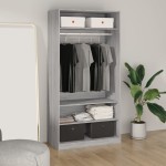 vidaXL Șifonier, gri sonoma, 100x50x200 cm, lemn prelucrat vidaXL Șifonier, gri sonoma, 100x50x200 cm, lemn prelucrat