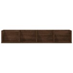 vidaXL Raft de perete CD-uri, stejar maro, 100x18x18 cm lemn prelucrat vidaXL Raft de perete CD-uri, stejar maro, 100x18x18 cm lemn prelucrat