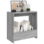 vidaXL Masă laterală, gri sonoma, 50x26x50 cm, lemn compozit vidaXL Masă laterală, gri sonoma, 50x26x50 cm, lemn compozit