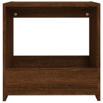 vidaXL Masă laterală, stejar maro, 50x26x50 cm, lemn prelucrat vidaXL Masă laterală, stejar maro, 50x26x50 cm, lemn prelucrat