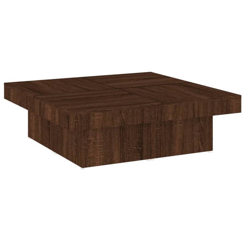 vidaXL Măsuță de cafea, stejar maro, 90x90x28 cm, lemn prelucrat