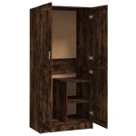 vidaXL Șifonier, stejar fumuriu, 82,5x51,5x180 cm, lemn prelucrat vidaXL Șifonier, stejar fumuriu, 82,5x51,5x180 cm, lemn prelucrat