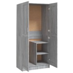 vidaXL Șifonier, gri sonoma, 82,5x51,5x180 cm, lemn prelucrat vidaXL Șifonier, gri sonoma, 82,5x51,5x180 cm, lemn prelucrat