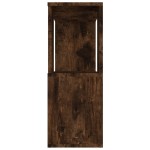 vidaXL Bibliotecă/Separator de cameră, stejar fumuriu, 80x24x63 cm vidaXL Bibliotecă/Separator de cameră, stejar fumuriu, 80x24x63 cm
