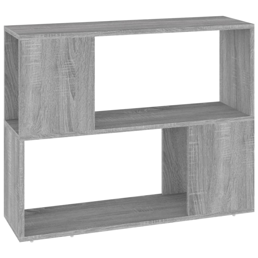 vidaXL Bibliotecă/Separator de cameră, gri sonoma, 80x24x63 cm