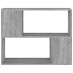 vidaXL Bibliotecă/Separator de cameră, gri sonoma, 80x24x63 cm vidaXL Bibliotecă/Separator de cameră, gri sonoma, 80x24x63 cm
