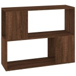 vidaXL Bibliotecă/Separator de cameră, stejar maro, 80x24x63 cm vidaXL Bibliotecă/Separator de cameră, stejar maro, 80x24x63 cm