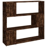 vidaXL Bibliotecă/Separator de cameră, stejar afumat, 100x24x194 cm vidaXL Bibliotecă/Separator de cameră, stejar afumat, 100x24x194 cm