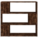 vidaXL Bibliotecă/Separator de cameră, stejar afumat, 100x24x194 cm vidaXL Bibliotecă/Separator de cameră, stejar afumat, 100x24x194 cm