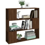 vidaXL Bibliotecă/Separator de cameră, stejar maro, 100x24x94 cm vidaXL Bibliotecă/Separator de cameră, stejar maro, 100x24x94 cm