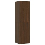 vidaXL Comodă TV cu montaj pe perete, stejar maro, 30,5x30x110 cm