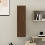 vidaXL Comodă TV cu montaj pe perete, stejar maro, 30,5x30x110 cm