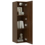 vidaXL Comodă TV cu montaj pe perete, stejar maro, 30,5x30x110 cm