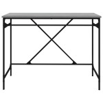 vidaXL Birou, gri sonoma, 100x50x75 cm, lemn prelucrat și fier