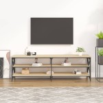 vidaXL Comodă TV, stejar sonoma, 160x40x50 cm, lemn prelucrat vidaXL Comodă TV, stejar sonoma, 160x40x50 cm, lemn prelucrat