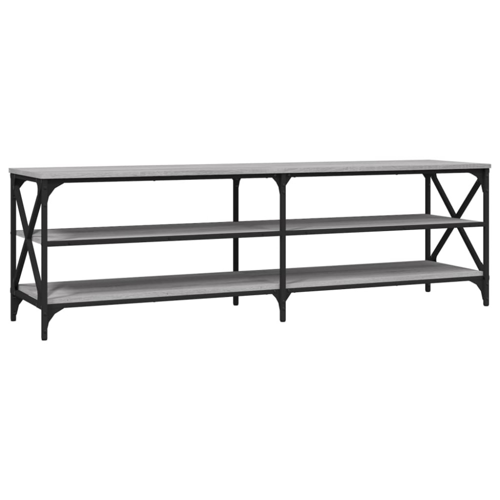 vidaXL Comodă TV, gri sonoma, 160x40x50 cm, lemn prelucrat