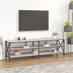 vidaXL Comodă TV, gri sonoma, 160x40x50 cm, lemn prelucrat vidaXL Comodă TV, gri sonoma, 160x40x50 cm, lemn prelucrat