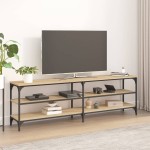 vidaXL Comodă TV, stejar sonoma, 160x30x50 cm, lemn prelucrat vidaXL Comodă TV, stejar sonoma, 160x30x50 cm, lemn prelucrat