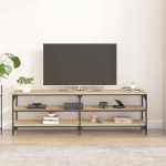 vidaXL Comodă TV, stejar sonoma, 160x30x50 cm, lemn prelucrat vidaXL Comodă TV, stejar sonoma, 160x30x50 cm, lemn prelucrat