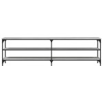 vidaXL Comodă TV, gri sonoma, 180x30x50 cm, lemn prelucrat și metal vidaXL Comodă TV, gri sonoma, 180x30x50 cm, lemn prelucrat și metal