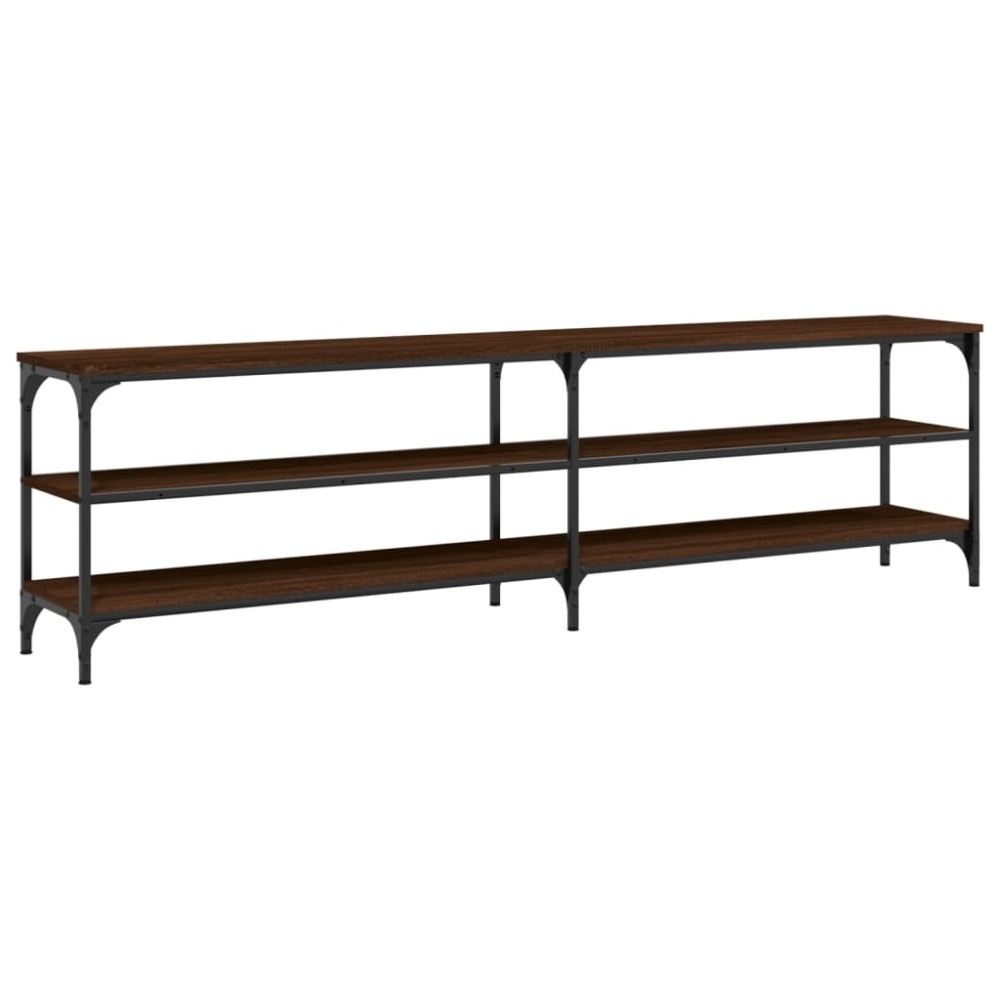 vidaXL Comodă TV, stejar maro, 180x30x50 cm lemn prelucrat și metal