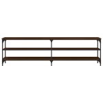 vidaXL Comodă TV, stejar maro, 180x30x50 cm lemn prelucrat și metal