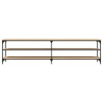 vidaXL Comodă TV, stejar sonoma, 200x30x50 cm, lemn prelucrat și metal vidaXL Comodă TV, stejar sonoma, 200x30x50 cm, lemn prelucrat și metal