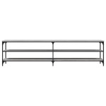 vidaXL Comodă TV, gri sonoma, 200x30x50 cm, lemn prelucrat și metal