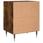 vidaXL Noptiere, 2 buc., stejar fumuriu, 40x30x50 cm, lemn compozit vidaXL Noptiere, 2 buc., stejar fumuriu, 40x30x50 cm, lemn compozit