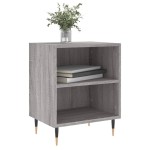 vidaXL Noptiere, 2 buc., gri sonoma, 40x30x50 cm, lemn compozit vidaXL Noptiere, 2 buc., gri sonoma, 40x30x50 cm, lemn compozit