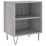 vidaXL Noptiere, 2 buc., gri sonoma, 40x30x50 cm, lemn compozit vidaXL Noptiere, 2 buc., gri sonoma, 40x30x50 cm, lemn compozit