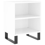 vidaXL Noptiere, 2 buc., alb extralucios, 40x30x50 cm, lemn compozit vidaXL Noptiere, 2 buc., alb extralucios, 40x30x50 cm, lemn compozit